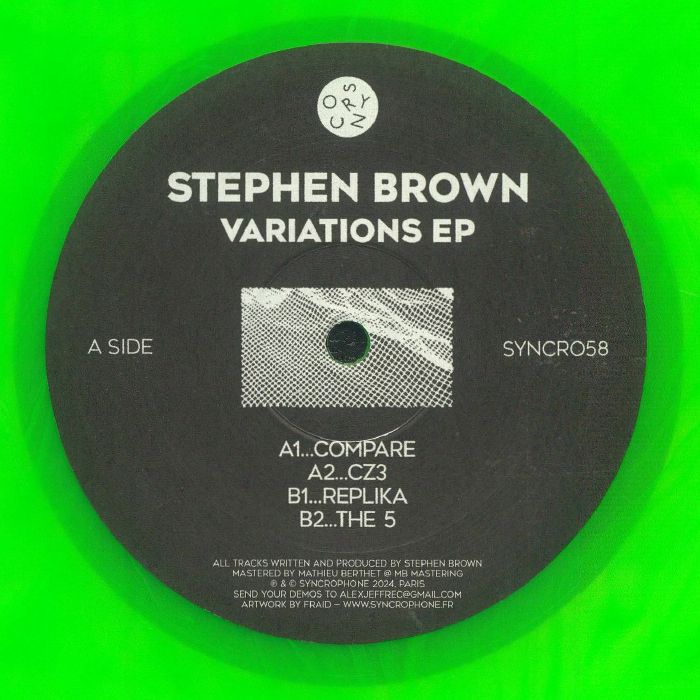 Stephen Brown - Variations EP - Album Art