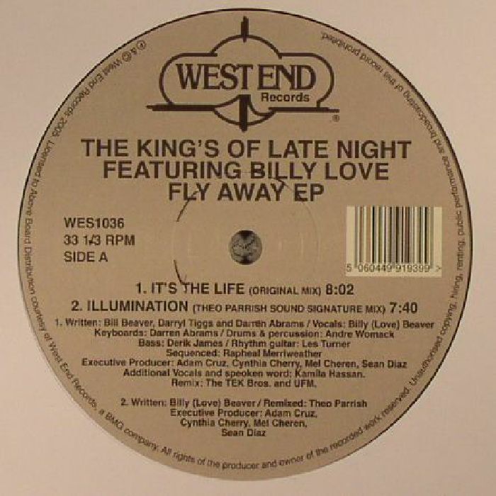 The KINGS OF THE LATE NIGHT feat BILLY LOVE - Fly Away EP (remastered) - Album Art